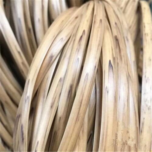 500G/lot 8CM wide Wood grain colorgradient flat synthetic rattan PE rattan weaving material plastic rattan for knit and repair c