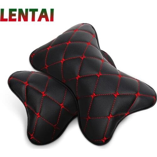 LENTAI For Peugeot 206 307 407 308 207 508 3008 2017 208 2008 Citroen c4 c5 c3 Infiniti NEW 1Pc Car neck pillow Leather Headrest