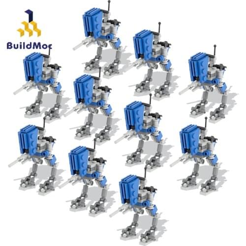 BuildMoc Star Plan Action Robot Figure Building Blocks MOC Star Plan Battle Model Bricks Toys For Children