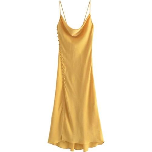 Желтые летние платья Dozw China At AliExpress