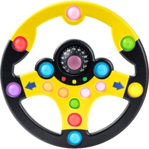 Fidget Popper Steering Wheel Vent Toy Novelty Gift Early Education Anxiety Playset for Children with ADD Focus Problem