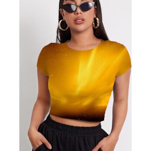 3d Tshirt Galaxy T shirt Women Space Shirt Print Abstract Funny T shirts Womens Clothing Summer Casual Tops Slim O-Neck