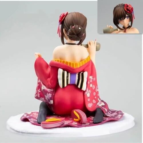 Anime Peeled Back Kimono 1/6Scale Painted Figure Toy Adult Colletible Model Doll 16cm