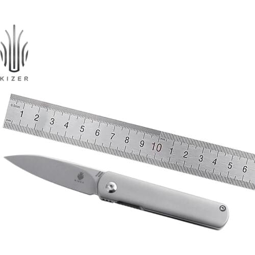 Kizer mini knife Feist KI3499 top knifes high quality s35vn steel blade best folding knives with smooth titanium handle