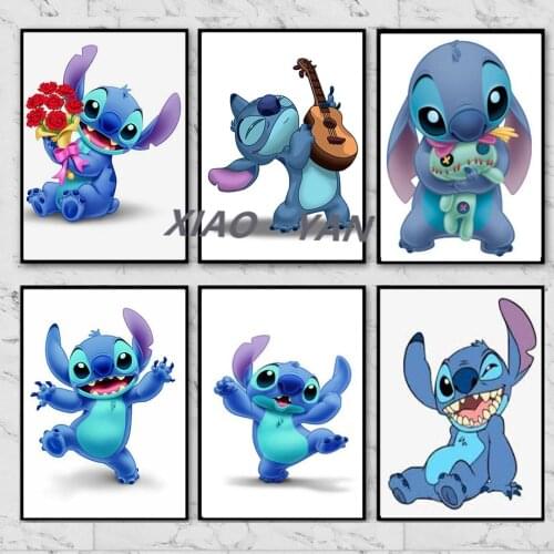 Disney Cartoon Character Watercolor Princess 5D DIY Diamond Painting Childrens Room Decoration Cross Stitch Kits