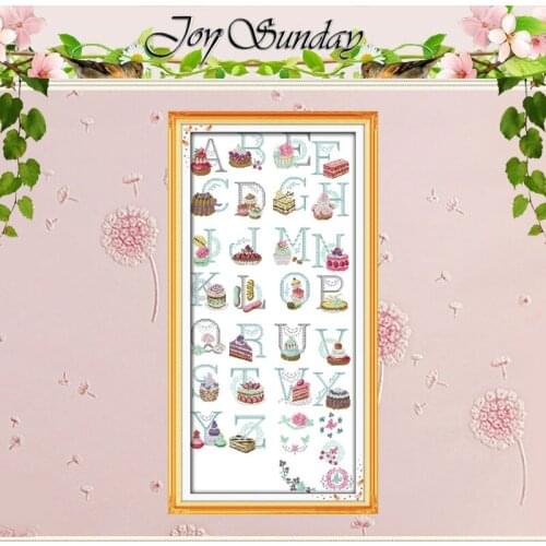 Cake Letters Patterns Counted Cross Stitch 11CT 14CT Cross Stitch Sets Wholesale Chinese Cross-stitch Kits Embroidery Needlework