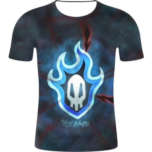 BLEACH Kurosaki ichigo Japanese Anime Summer Tshirts 3D Printing Youth Trend Casual Loose Unisex Student Couple Top Short Sleeve