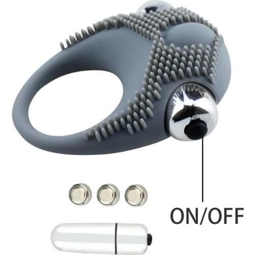 Couple Sexy Toy Elastic Delay Ring Vibrating Cock Stretchy Intense Clit Stimulation Premature Ejaculation Lock Adult Vibrator
