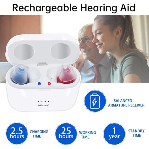 Rechargeable Hearing Aid Portable Sound Amplifier V30 Adjustable Hearing Aid Exquisite Hearing Audifonos