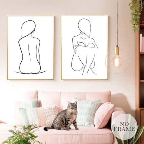 Cartoon Painting Poster Modern Abstract Art Poster Painting Core Canva Painting Wall Decor Living Room Background Cloth Bedroom