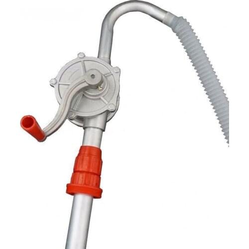 Manual Hand Pump 32mm 22L/min Heavy Drum Rotary New Oil Fuel Barrel Heavy Duty Pump Fuel Oil Gas Transfer Tool