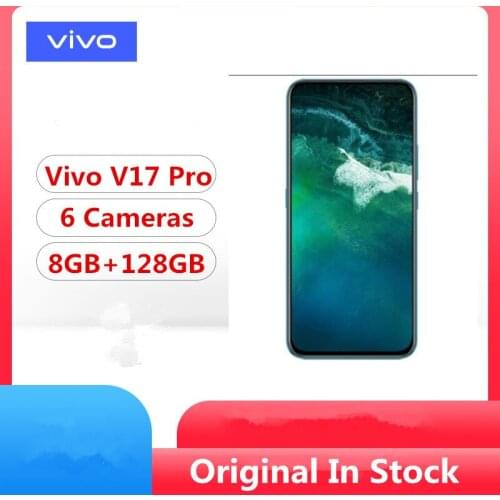 Global Version Vivo V17 PRO 4G LTE Cell Phone Snapdragon 675 6.44" Super AMOLED 8GB RAM 128GB ROM 48.0MP NFC Screen Fingerprint