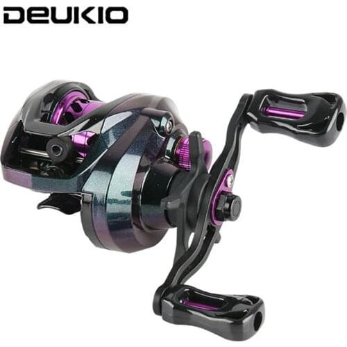 DEUKIO Fishing Baitcasting Reel 7.1:1 Gear Ratio 8Kg Max Drag 5+1BB Saltwater Freshwater Fish Bait Casting Spool Wheel