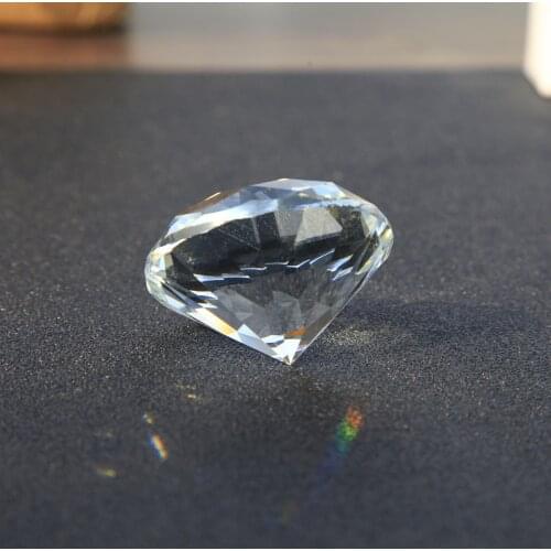 30MM Dimeter Crystal Diamond Rainbow Glass Beads Feng Shui Sphere Crystals Decorative Craft Gift Wedding Home Vase Decor