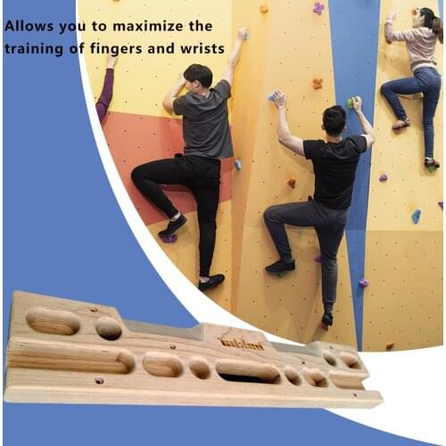 Rock Climbing Fingerboard Grip Improve Strength Trainer for Exercise Train Fingers and Wrist Hangboard Grip Gymnasium Men