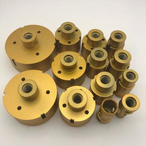 Vacuum Brazed Diamond Core Bit with M14 Connection 1 Pcs for Porcelain and Tiles Granite Marble Dry or Wet