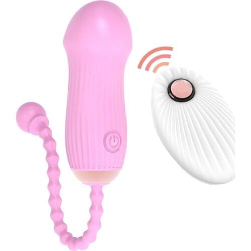8 Frequency Vibrator Massager USB Rechargeable Stimulator Adult Wireless Remote Control Sex Toy for Women Couples