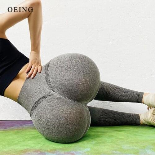 Women Yoga Pants Gym Seamless Sports Leggings Lifting Stretchy High Waist Athletic Exercise Fitness Leggings Activewear Pants