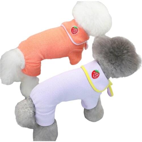 Small Dog Winter Jumpsuit Pajamas Yorkshire Terrier Pomeranian Shih Tzu Maltese Bichon Poodle Schnauzer Dog Clothes Pet Clothing