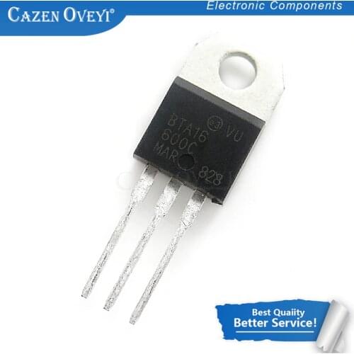 10pcs/lot BTA16-600B BTA16-600C BTA16-600 BTA16 Triacs 16 Amp 600 Volt TO-220 new original In Stock