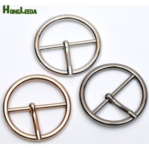 21pcs/lot 30mm 1.2inch metal alloy pin buckle big round belt bag buckles nickle,black,gold colors free shipping BK-084