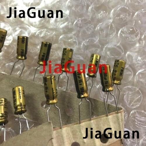 50pcs NEW NICHICON FW 100UF 16V 5X11MM audio Electrolytic Capacitor 16V100uF filter amplifier 16V 100UF 100UF/16V