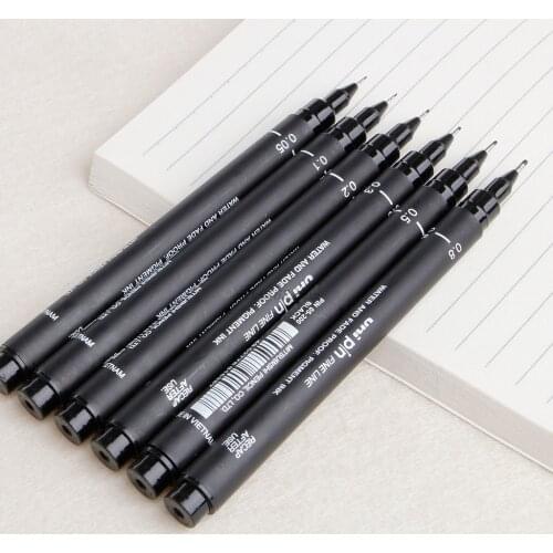 6PCS New Portable Drawing Ultra Fine Line Pen Good Chemical Resistant High Quality Pen Art Markers Hot Sale Drawing Pen