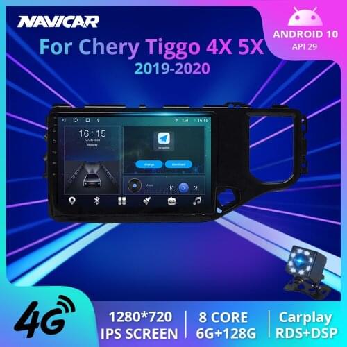 2Din Android10 Car Radio For Chery Tiggo 4X 5X 2019-2020 GPS Navigation Stereo Receiver Car Multimedia Player DSP Auto Radio IGO