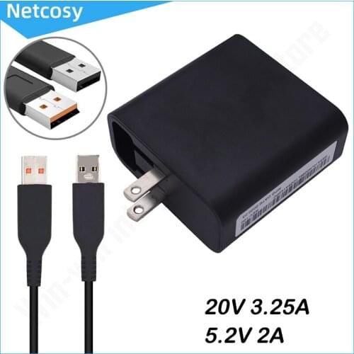 65W 20V 3.25A or 5.2V 2A USB Laptop AC Adapter Power Supply Charger For Lenovo Yoga 900 Yoga 700 Yoga 3 Pro Yoga 4 Pro