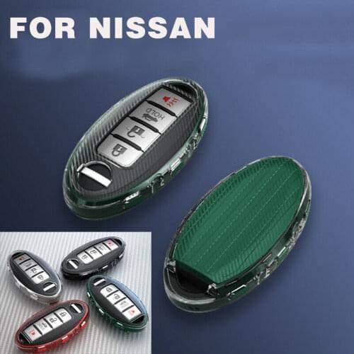 TPU Car Key Fob Case Cover For Nissan Altima 370Z GT-R Maxima Rogue X-Trail T31 T32 Versa Sentra Juke Micra Infiniti Q30 Q50