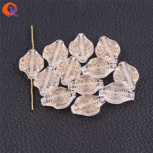 Cordial Design 24x17mm 320pcs/lot (Design As Shown) Clear With Antique Vortex Shape Acrylic Beads For Hand Made DIY Jewelry