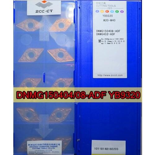 DNMG150404 DNMG150408 ADF YB9320 100% original Zcc.ct Carbide insert Processing: stainless steel