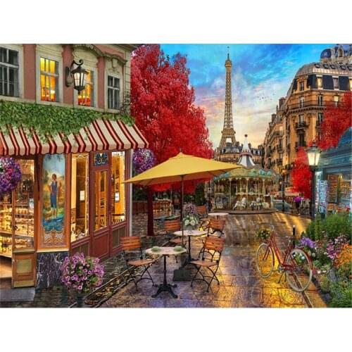 Landscape Printed Canvas 11CT Cross-Stitch Embroidery Patterns DMC Threads Craft Sewing Handiwork Knitting Wholesale