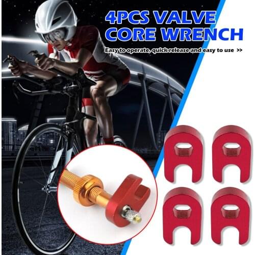 4pcs/set MTB Presta Valve Core Remover Aluminum Bicycle Valve Core Removal Tool Mountain Bicycle Rear Shocks Repair Tools