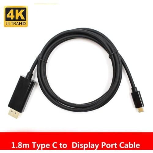 Cabletime Thunderbolt 3 USB C DisplayPort Cable 4K 60Hz USB Type C 3.1 to DP Adapter USB to DP UHD External Video