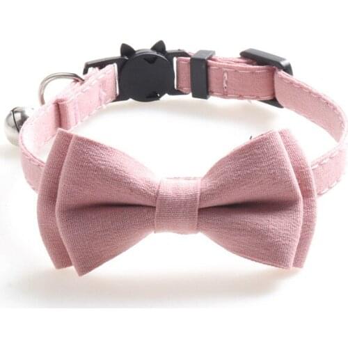Pet Dog Cat Necklace Adjustable Strap For Cat Collar Dogs Accessories Pet Dog Bow Tie Puppy BowTies Bog Pet SuppliesWithBells