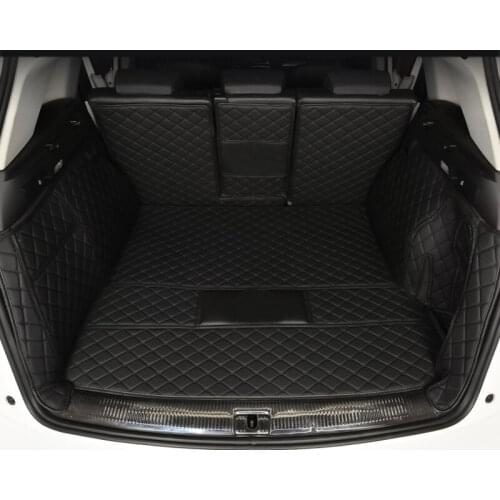 Leather Car Trunk Mat Cargo Liner for maserati levante 2017 2018 2019 2020 boot luggage styling rug carpet