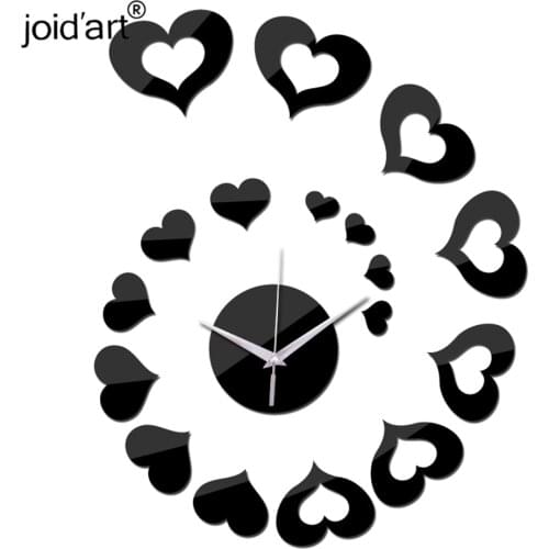 Quartz acrylic new 3d watch home decor wall modern design sitting room clock wall sticker still life design