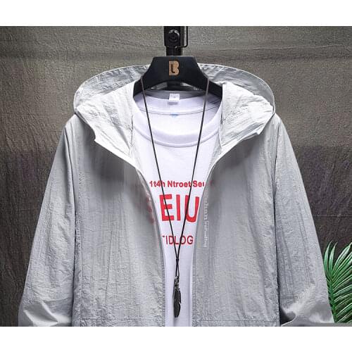 Summer Ultra Light UV Proof Men/Women Skin Coats Hooded Windbreaker Casual Jackets Plus Size 6XL 7XL 8XL