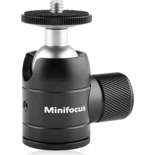 Tripod Mini Ball Head Mount Ballhead with 1/4" Screw for Digital Camera/Compact DSLR/Cell Phone/Monopod/Gopro/Light Stand