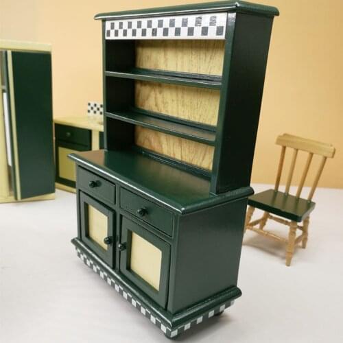 Mini Wooden 7pcs Miniature Dollhouse Furniture Table Doll House Accessories