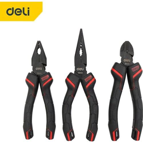 DELI Multifunctional Universal Wire Cutters/Needle-Nose Pliers/Diagonal-Nose Pliers Labor-Saving And Durable Electrician Tools