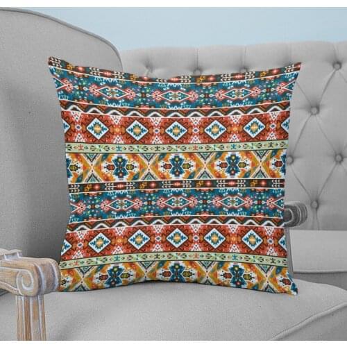 Nawattle Abstract Tribe Printed Throw Pillow Case Plush fabric Pillowcase Home Decorative Pillow Hot