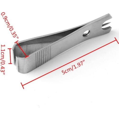Stainless Steel Nipper Line Cutter Clipper Hook-Eye Cleaner Pin Fishing Tool RXBC
