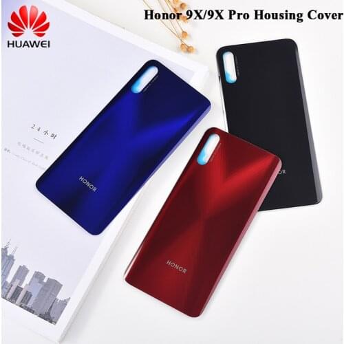 Original Huawei Honor 9X Pro Battery Cover 3D Glass Rear Door Housing Panel Phone Replacement Repair Parts For Honor HLK-AL00