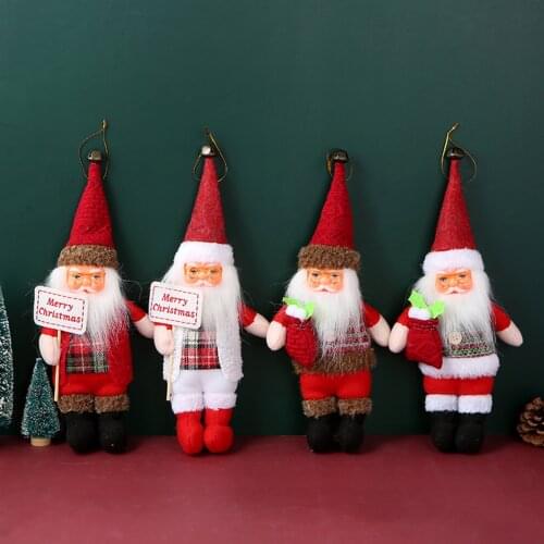Happy New Year Christmas Ornaments DIY Xmas Gift Santa Claus Snowman Tree Pendant Doll Hang Decorations for Home Noel Natal 2022