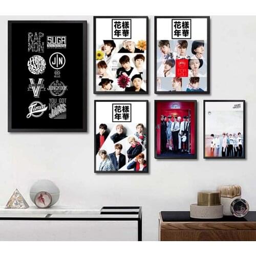 Band Posters Wall Stickers White Paper Prints Home Decoration home art Gift