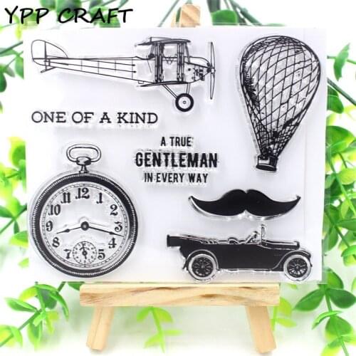 YPP CRAFT The Plane Transparent Clear Silicone Stamp/Seal for DIY scrapbooking/photo album Decorative clear stamp sheets 989