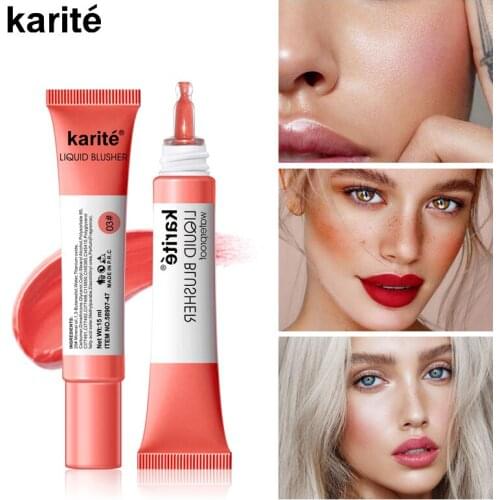 Facial Blusher Liquid Blush Cosmetic Blusher 4colors Long Lasting Natural Blusher Face Contour Makeup Blush Brightens Skin TSLM1