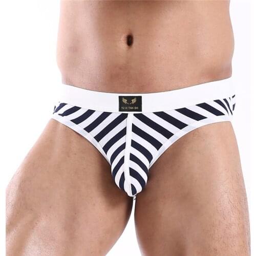 Sexy Men Underwear Briefs U Convex Big Penis Pouch Design Wonderjock Men Cotton Briefs for Man Bikini Underpants Men Sleepwear